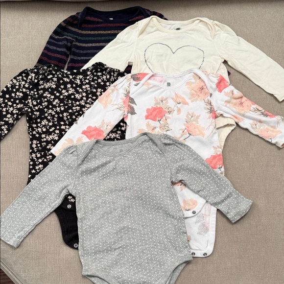 GAP Other - GAP Kids Bodysuits in Floral, Stripes, and Heart Designs